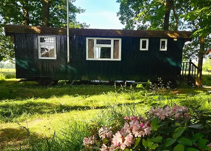 Autentieke Pipowagen Bijzonder Buitenaf Met Jacuzzi En Finse Sauna Vragender